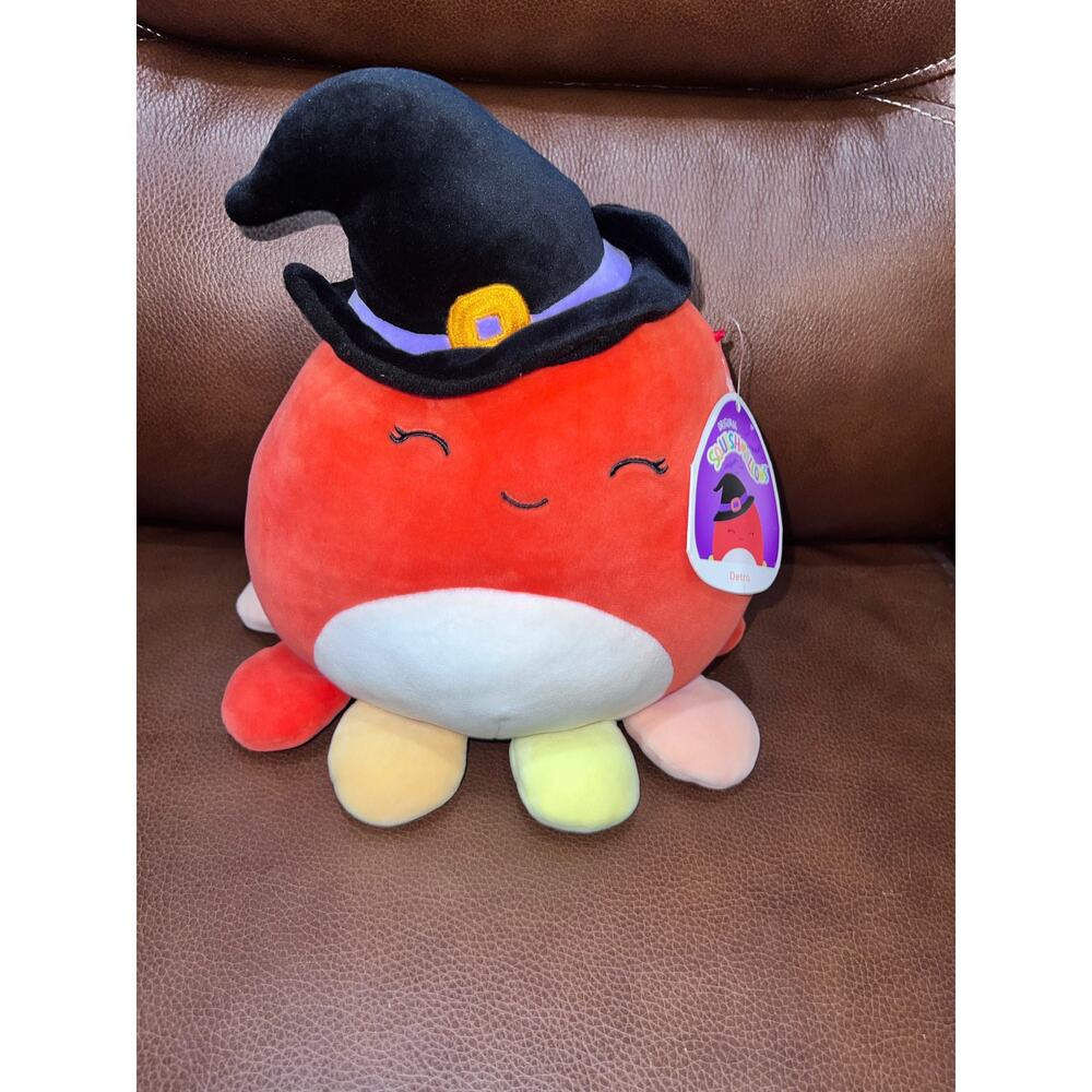 Squishmallows 2021 Halloween Detra the Octopus Witch Plush 8" Retired